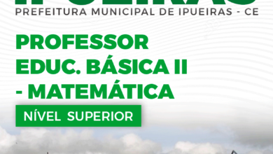 Apostila Prefeitura Ipueiras CE 2024 Professor E.B II Matemática