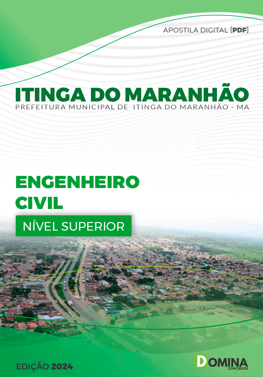 Apostila Prefeitura Itinga do Maranhão MA 2024 Engenheiro Civil Apostila Prefeitura Itinga do Maranhão MA 2024 Engenheiro Civil