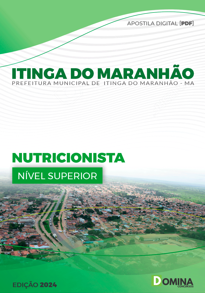 Apostila Prefeitura Itinga do Maranhão MA 2024 Nutricionista Apostila Prefeitura Itinga do Maranhão MA 2024 Nutricionista
