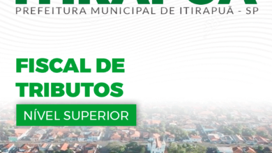 Apostila Prefeitura Itirapuã SP 2024 Fiscal De Tributos