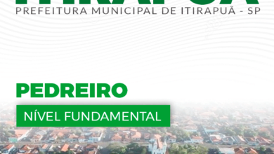 Apostila Prefeitura Itirapuã SP 2024 Pedreiro