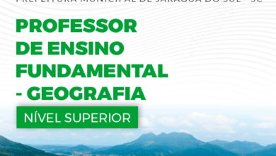 Apostila Prefeitura Jaraguá Sul SC 2024 Professor de Geografia