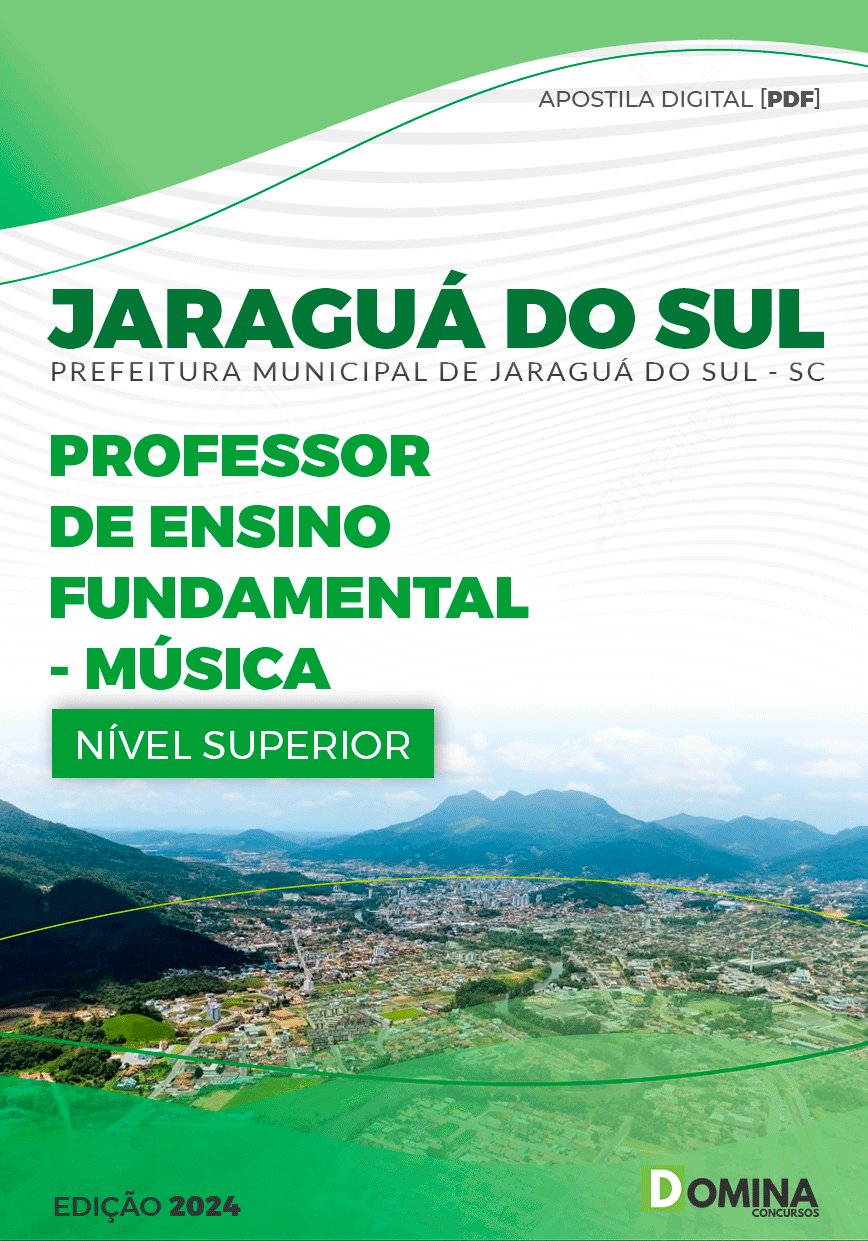 Apostila Prefeitura Jaraguá Sul SC 2024 Professor de Música