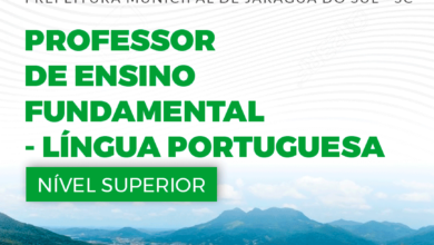 Apostila Prefeitura Jaraguá Sul SC 2024 Professor de Português