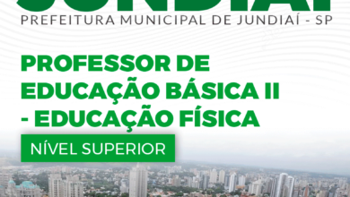 Apostila Prefeitura Jundiaí SP 2024 Professor E.B II Educação Física