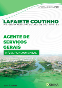 Apostila Prefeitura Lafaiete Coutinho BA 2024 Agente Serviços Gerais