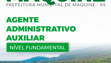 Apostila Prefeitura Maquiné RS 2024 Agente Administrativo Auxiliar