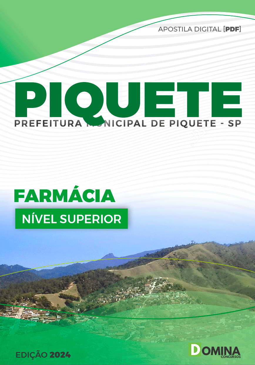 Apostila Prefeitura Piquete SP 2024 Farmácia