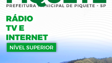 Apostila Prefeitura Piquete SP 2024 Rádio TV e Internet