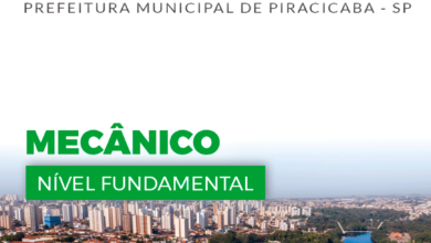 Apostila Prefeitura Piracicaba SP 2024 Mecânico