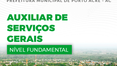 Apostila Prefeitura Porto Acre AC 2024 Auxiliar de Serviços Gerais