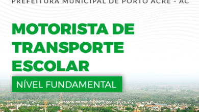 Apostila Prefeitura Porto Acre AC 2024 Motorista Escolar