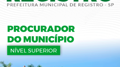 Apostila Prefeitura Registro SP 2024 Procurador do Município