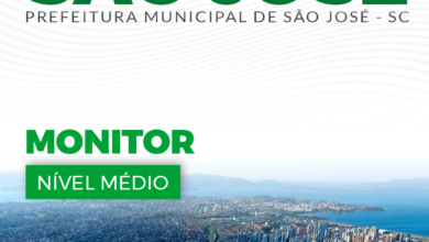 Apostila Prefeitura São José SC 2024 Monitor