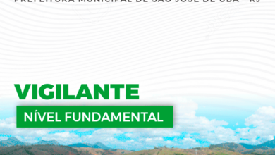 Apostila Prefeitura São José de Ubá RJ 2024 Vigilante