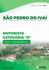 Apostila Prefeitura São Pedro Do Ivaí PR 2024 Motorista