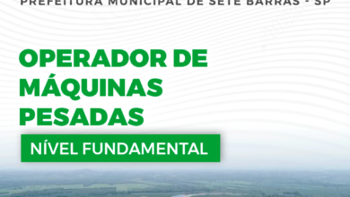 Apostila Prefeitura Sete Barras SP 2024 Operador De Máquinas Pesadas