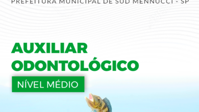 Apostila Prefeitura Sud Mennucci SP 2024 Auxiliar Odontológico