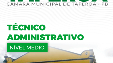 Apostila Prefeitura Taperoá PB 2024 Técnico Administrativo