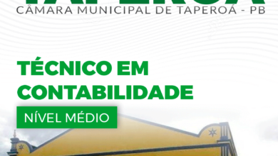 Apostila Prefeitura Taperoá PB 2024 Técnico em Contabilidade