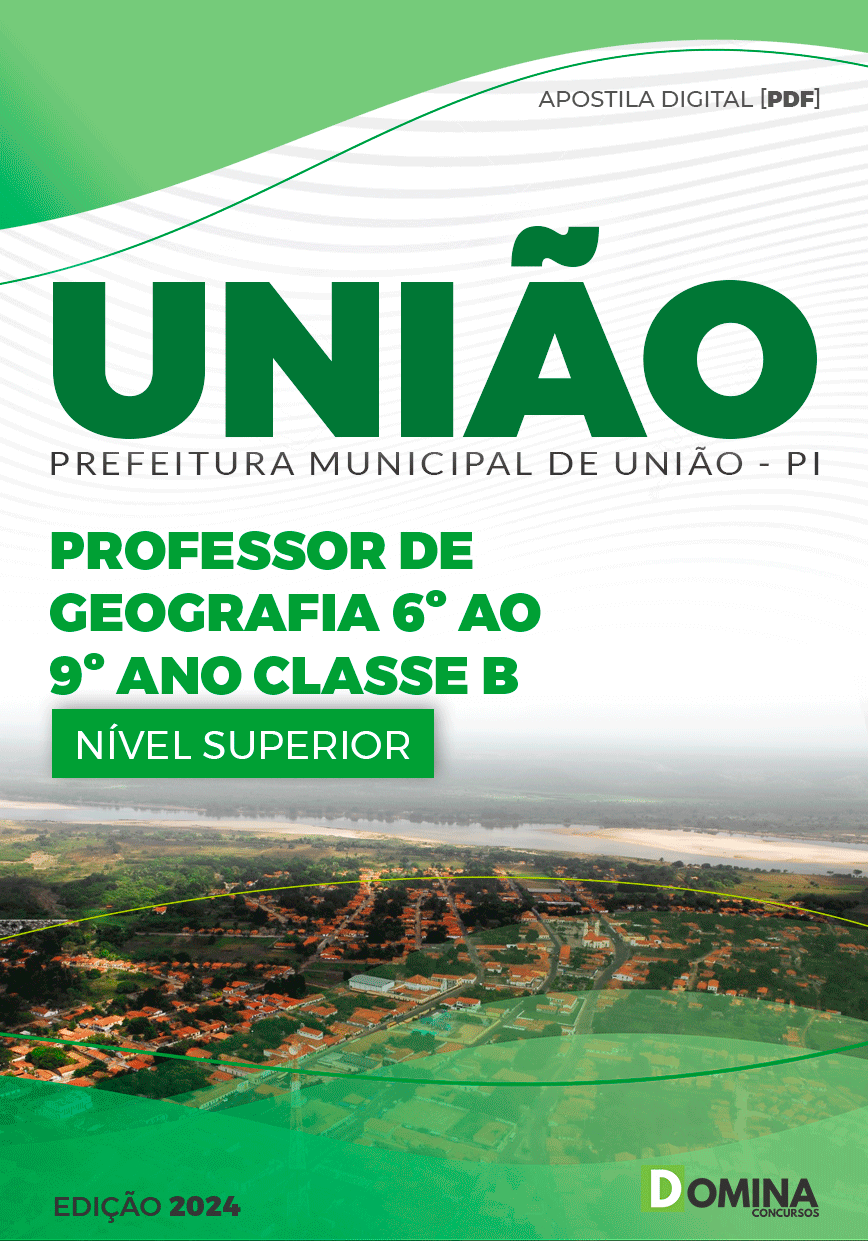 Apostila Prefeitura União PI 2024 Professor de Geografia