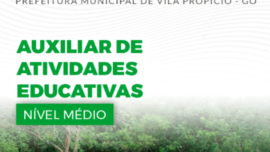 Apostila Prefeitura Vila Propício GO 2024 Auxiliar De Atividades Educativas