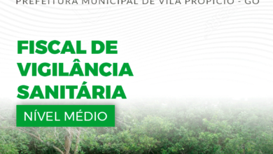 Apostila Prefeitura Vila Propício GO 2024 Fiscal De Vigilância Sanitária