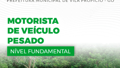 Apostila Prefeitura Vila Propício GO 2024 Motorista Veículo Pesado