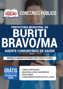 Apostila Prefeitura de Buriti Bravo – MA – Agente Comunitário de Saúde