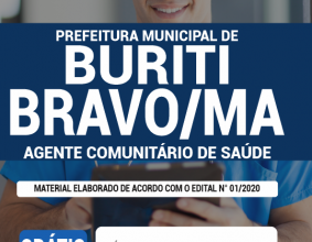 Apostila Prefeitura de Buriti Bravo – MA – Agente Comunitário de Saúde