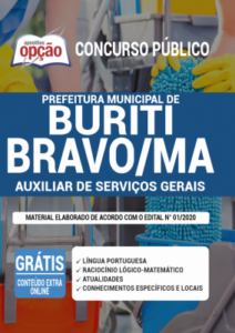 Apostila Prefeitura de Buriti Bravo – MA – Auxiliar de Serviços Gerais