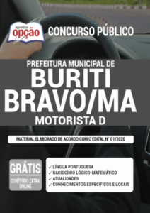 Apostila Prefeitura de Buriti Bravo – MA – Motorista D