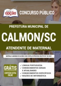 Apostila Prefeitura de Calmon – SC – Atendente de Maternal