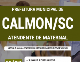 Apostila Prefeitura de Calmon – SC – Atendente de Maternal