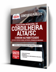 Apostila Prefeitura de Cordilheira Alta – SC – Comum Alfabetizado