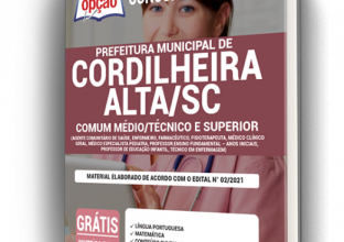 Apostila Prefeitura de Cordilheira Alta – SC – Comum Médio/Técnico e Superior