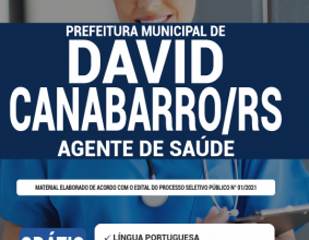 Apostila Prefeitura de David Canabarro – RS – Agente de Saúde