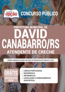 Apostila Prefeitura de David Canabarro – RS – Atendente de Creche