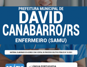 Apostila Prefeitura de David Canabarro – RS – Enfermeiro (SAMU)