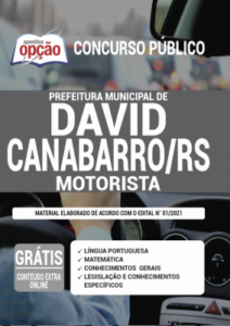 Apostila Prefeitura de David Canabarro – RS – Motorista