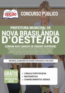 Apostila Prefeitura de Nova Brasilândia do Oeste – RO – Comum aos Cargos de Ensino Superior