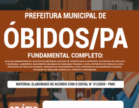 Apostila Prefeitura de Óbidos – PA – Fundamental Completo