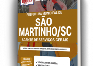 Apostila Prefeitura de São Martinho – SC – Agente de Serviços Gerais