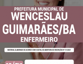 Apostila Prefeitura de Wenceslau Guimarães – BA – Enfermeiro