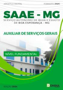 Apostila SAAE Boa Esperança MG 2024 Auxiliar Serviços Gerais