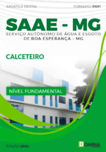 Apostila SAAE Boa Esperança MG 2024 Calceteiro