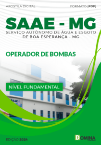 Apostila SAAE Boa Esperança MG 2024 Operador de Bombas