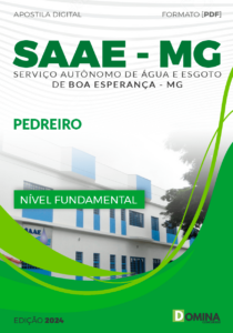 Apostila SAAE Boa Esperança MG 2024 Pedreiro