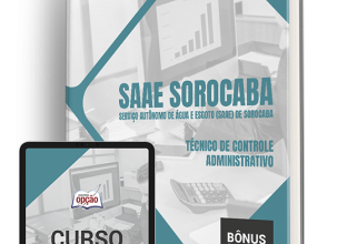 Apostila SAAE Sorocaba – SP 2024 – Técnico de Controle Administrativo