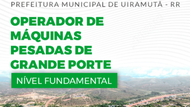 Pref Uiramutã RR 2024 Operador Máquinas Pesadas Grande Porte